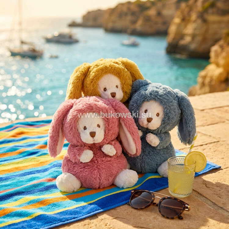 Мишка-заяц Colorful Ziggy синий, 15см (вид 2) Мишка-заяц Colorful Ziggy синий, 15см (фото, вид 2)