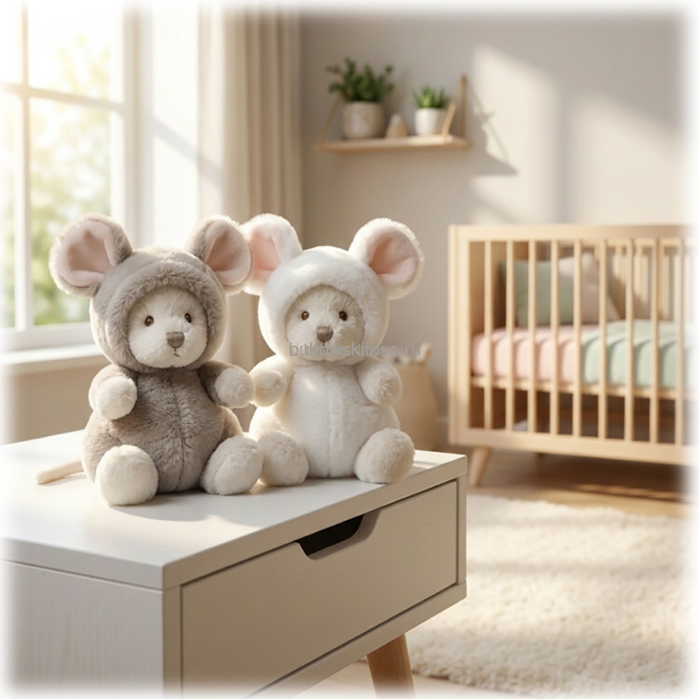 Мишка-мышь Mousy серый, 15см (вид 4) Мишка-мышь Mousy серый, 15см (фото, вид 4)